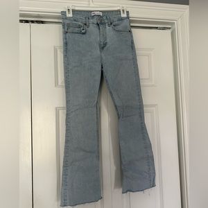 Zara Cropped Boot Cut Jeans
